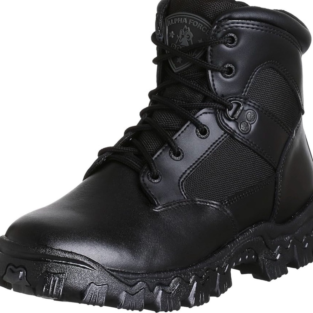 NWOT Rocky Black Men's Alpha Force 6  Work Boot